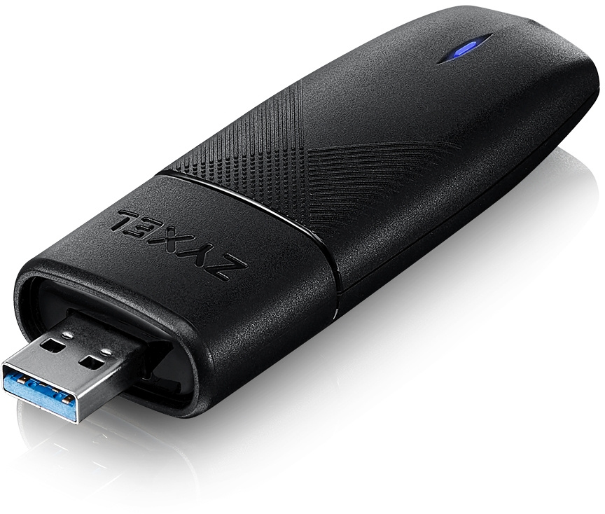 ZYXEL NWD7605-EU0101F Двухдиапазонный Wi-Fi USB-адаптер AX1800, 802.11a/b/g/n/ac/ax (600+1200 Мбит/с), USB3.0