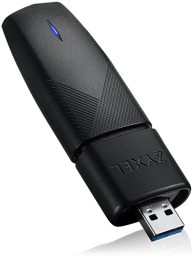 ZYXEL NWD7605-EU0101F Двухдиапазонный Wi-Fi USB-адаптер AX1800, 802.11a/b/g/n/ac/ax (600+1200 Мбит/с), USB3.0