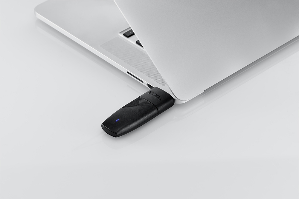 ZYXEL NWD7605-EU0101F Двухдиапазонный Wi-Fi USB-адаптер AX1800, 802.11a/b/g/n/ac/ax (600+1200 Мбит/с), USB3.0