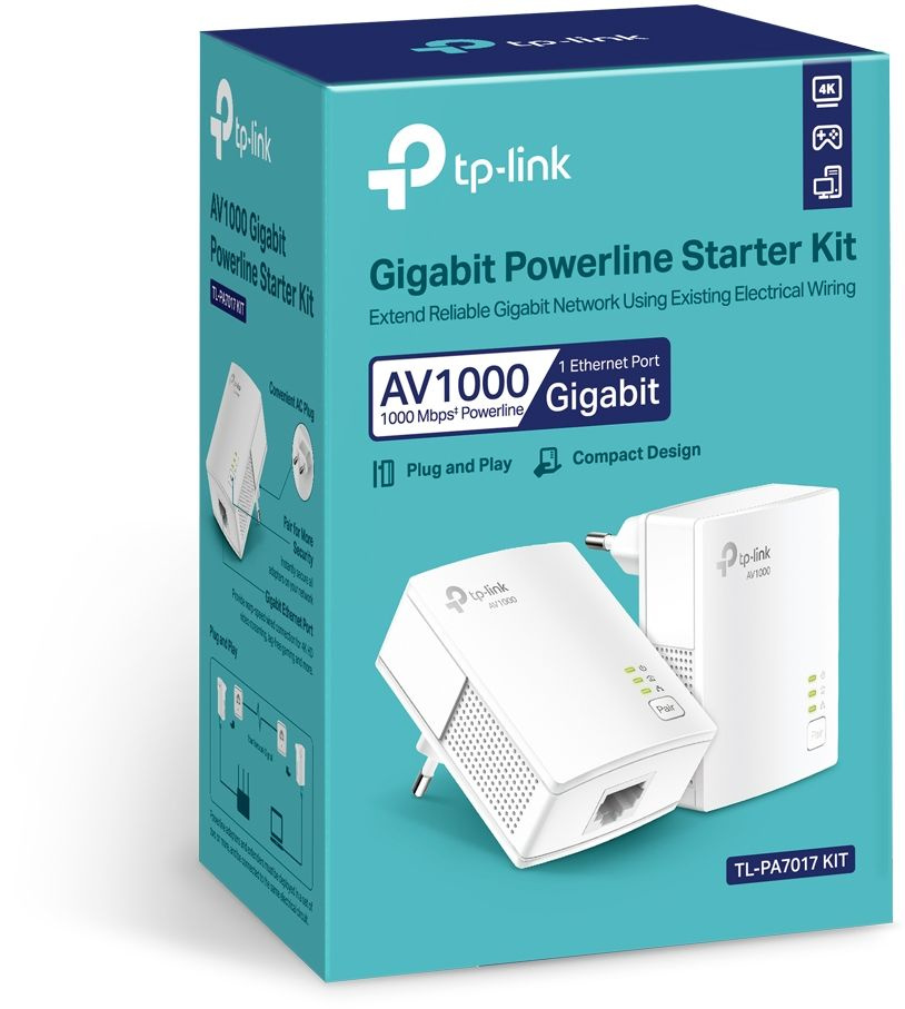 TP-Link  AV1000 Gigabit Powerline Starter TL-PA7017 KIT