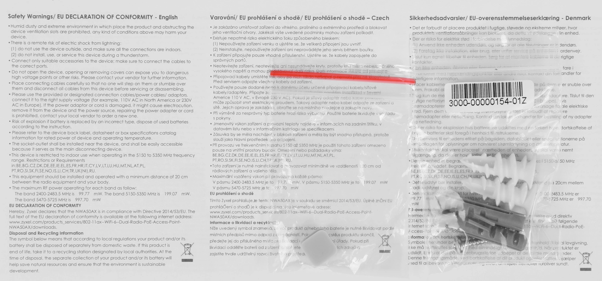 ZYXEL NWA50AX-EU0102F