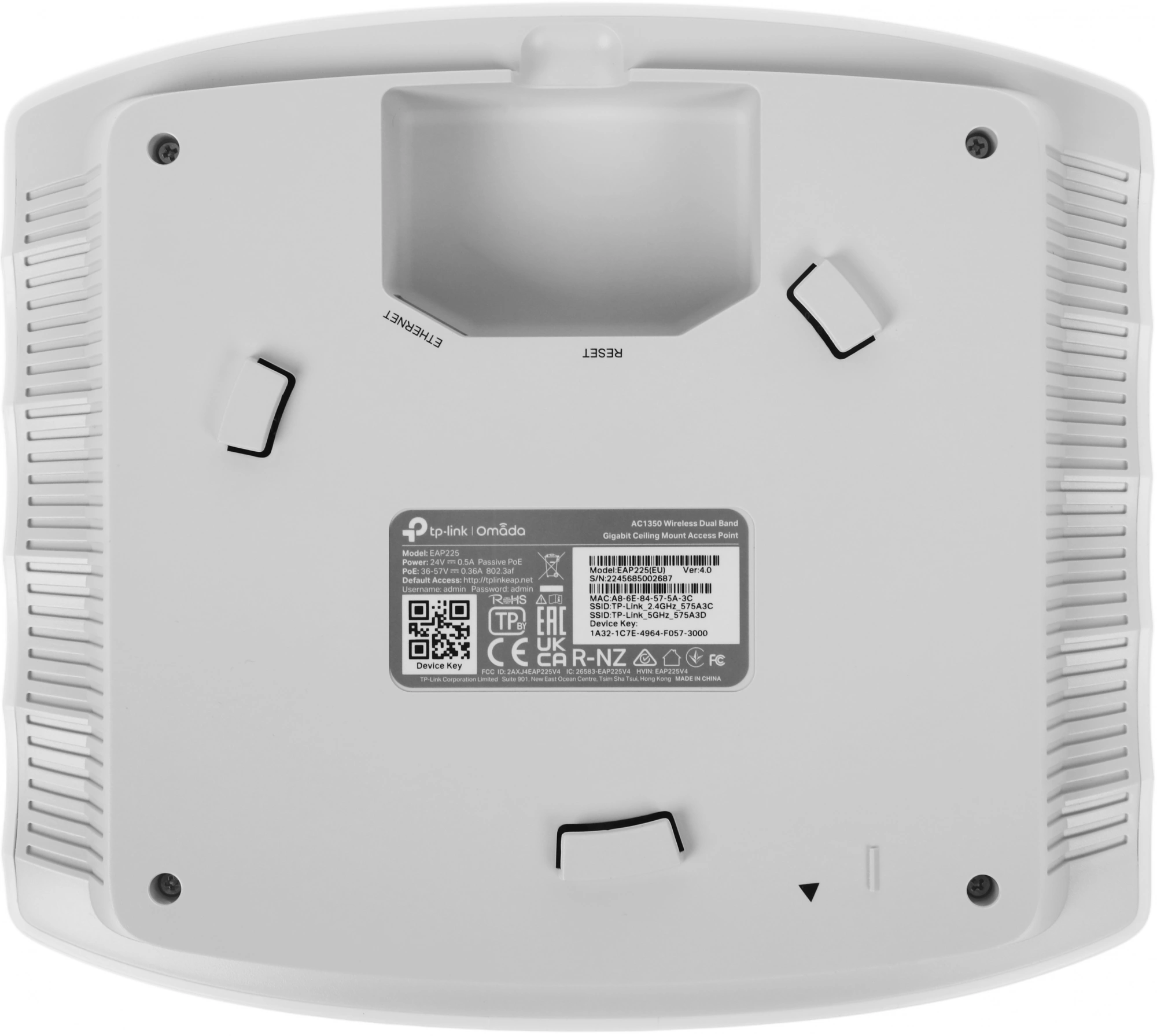 TP-Link EAP225 Потолочная точка доступа Wi-Fi AC1350
