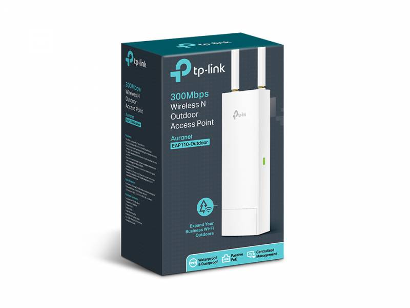 TP-Link EAP110-Outdoor Точка доступа Wi-Fi N300 для улицы и помещений TP-Link EAP110-Outdoor Точка доступа Wi-Fi N300 для улицы и помещений