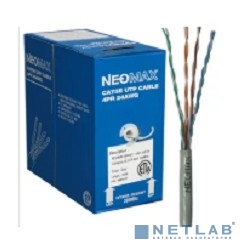 Кабель NEOMAX [NM10611] U/UTP cat.6 4 пары (305 м) 0.57 мм (23 AWG) Медь; LSZH;  Fluke Tested