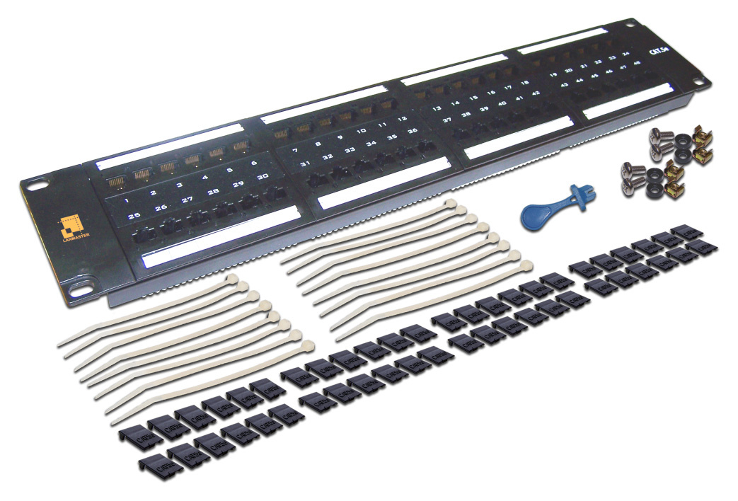 Патч-панель Lanmaster LAN-PPL48U5E 19" 2U 48xRJ45 кат.5e UTP Патч-панель Lanmaster LAN-PPL48U5E 19" 2U 48xRJ45 кат.5e UTP