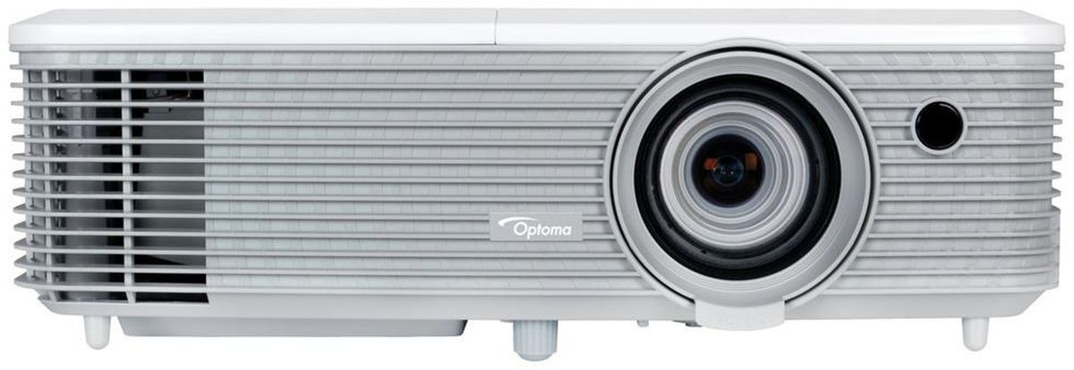 Optoma EH400 [95.78E01GC0E] Проектор {DLP 1920x1080 4000Lm, 22000:1; TR 1.47 - 1.63:1; HDMI x2; MHL; VGA IN; Composite; Audio IN 3,5mm; VGA Out; Audio Out; RS232; USB A Power (5V-1A); 2W}