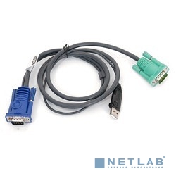 ATEN 2L-5203U Кабель KVM USB(тип А Male)+HDB15(Male) <-> SPHD15(Male) 3,0м., черный. ATEN 2L-5203U Кабель KVM USB(тип А Male)+HDB15(Male) <-> SPHD15(Male) 3,0м., черный.