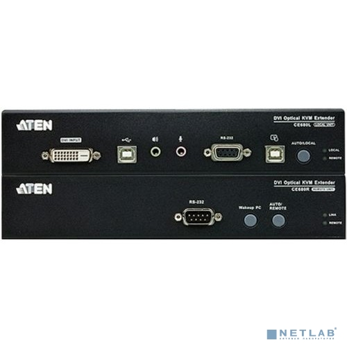 KVM-переключатель EXT FIBER 600M USB/DVI CE680-AT-G ATEN