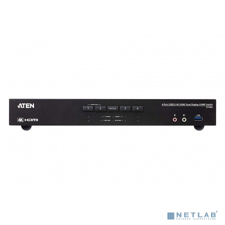 КВМ переключатель ATEN 4-Port USB3.0 4K HDMI Dual Display KVMP Switch КВМ переключатель ATEN 4-Port USB3.0 4K HDMI Dual Display KVMP Switch
