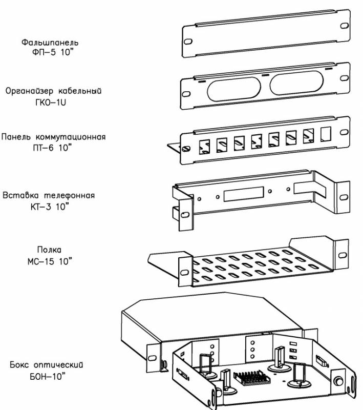 ЦМО Шкаф телекоммуникационный настенный 10&quot; 8U, (320х255) 420x320x305 (ШРН-8.255-10)