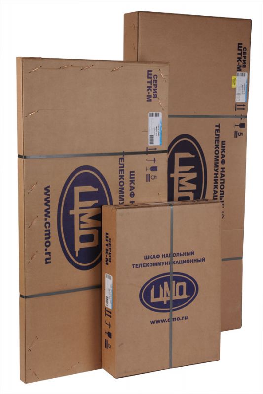 ЦМО Шкаф телекоммуникационный напольный 42U (600x800) дверь металл (ШТК-М-42.6.8-3ААА) (3 коробки)