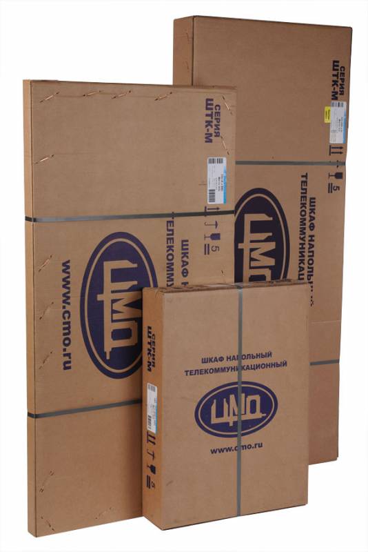 ЦМО Шкаф телекоммуникационный напольный 42U (600x1000) дверь перфориров. 2 шт. (ШТК-М-42.6.10-44АА) (3 коробки)