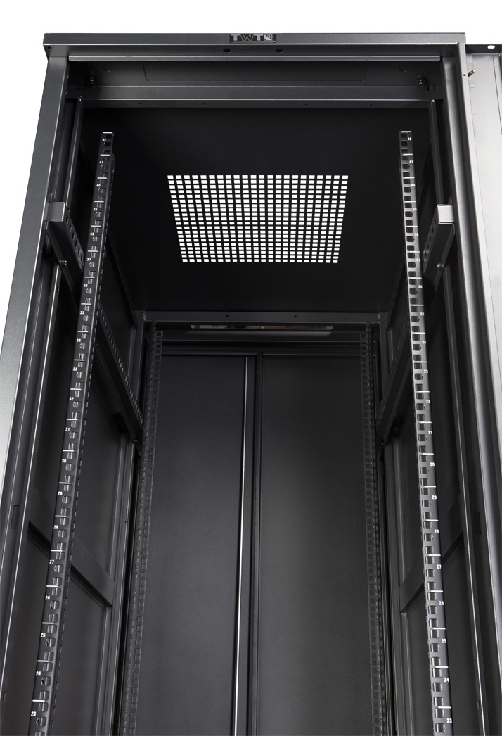 Шкаф коммутационный Lanmaster Business (TWT-CBB-27U-6X8-G1) напольный 27U 600x800мм пер.дв.стекл задн.дв.спл.стал.лист 2-хст. 2 бок.пан. 800кг черный IP20