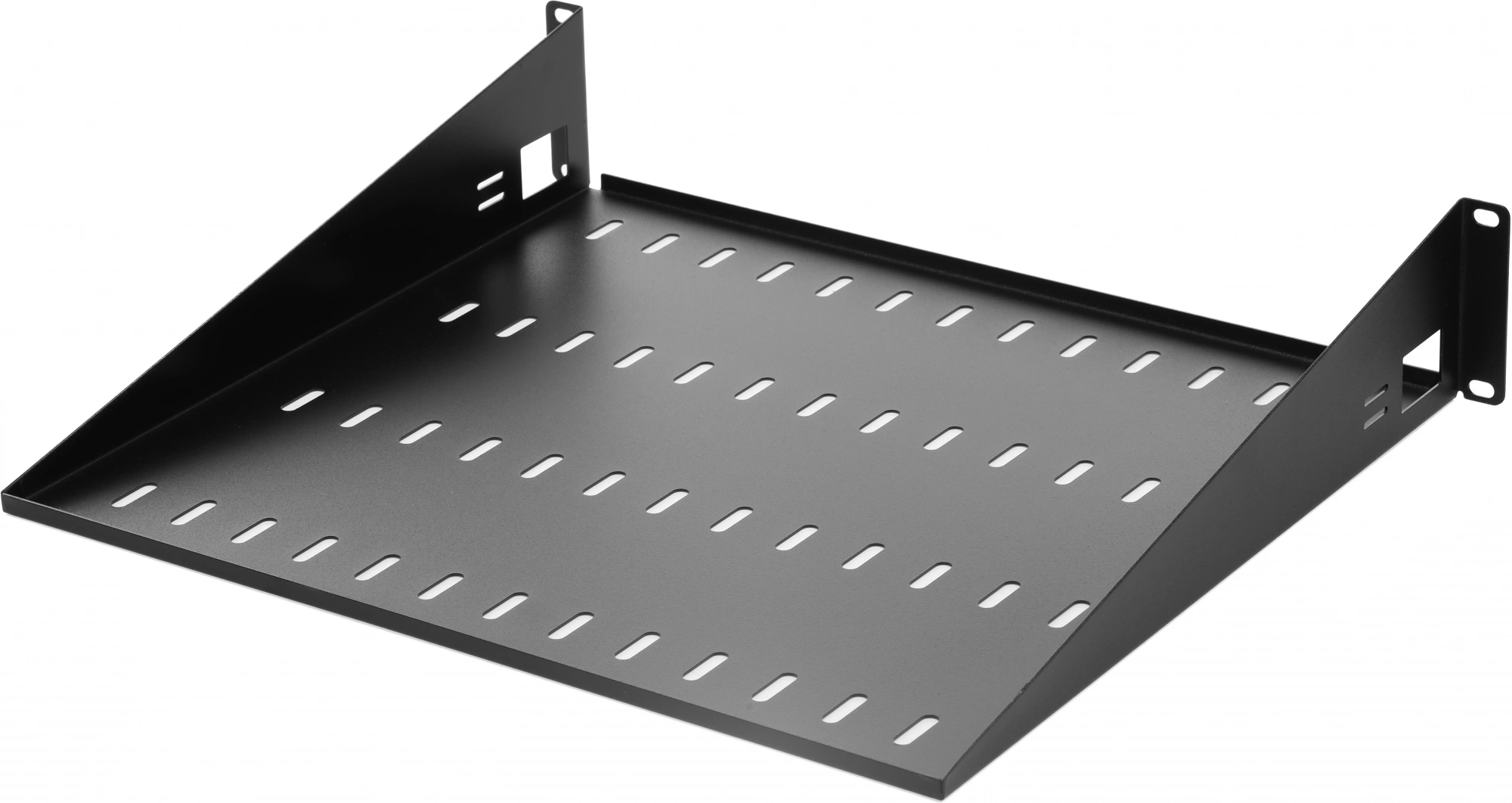 ЦМО Полка перфорированная консольная 2U, глубина 400 мм, цвет черный (МС-40-9005)