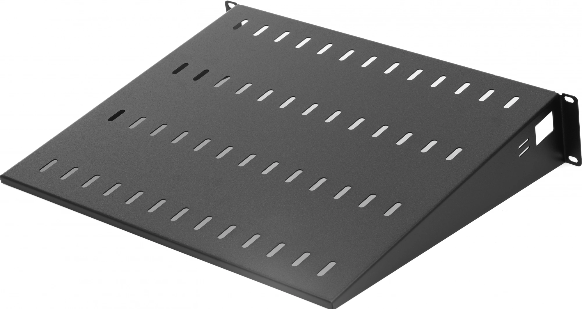 ЦМО Полка перфорированная консольная 2U, глубина 400 мм, цвет черный (МС-40-9005)