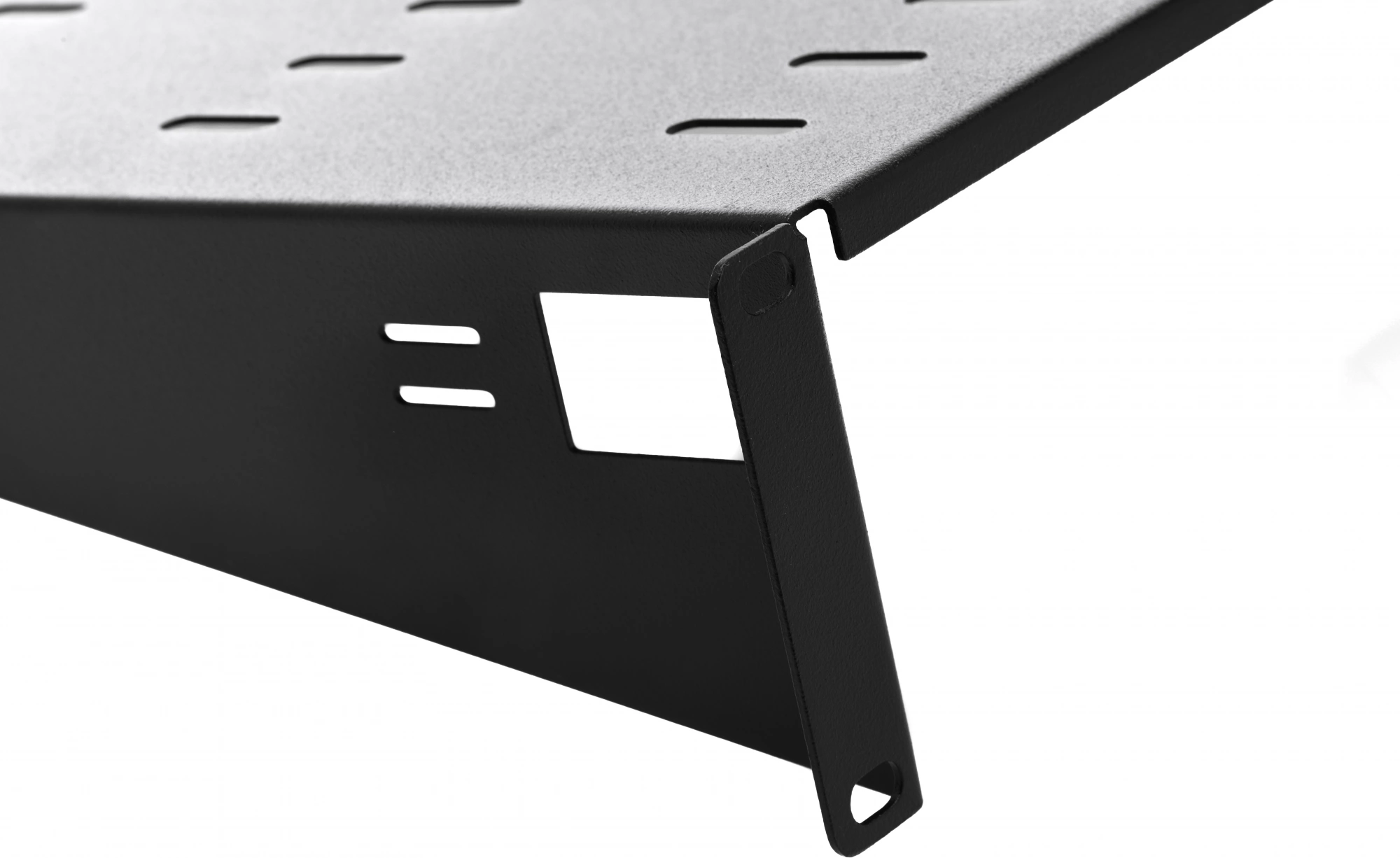 ЦМО Полка перфорированная консольная 2U, глубина 400 мм, цвет черный (МС-40-9005)