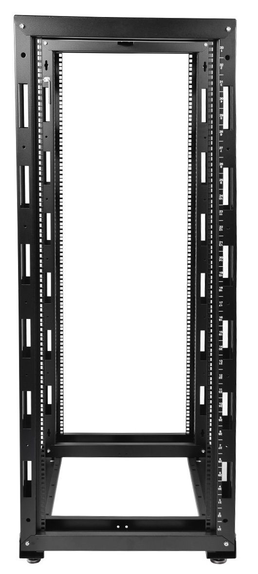 ЦМО Стойка телекоммуникационная универсальная 24U двухрамная,цвет черный (СТК-24.2-9005) (в одной коробке)