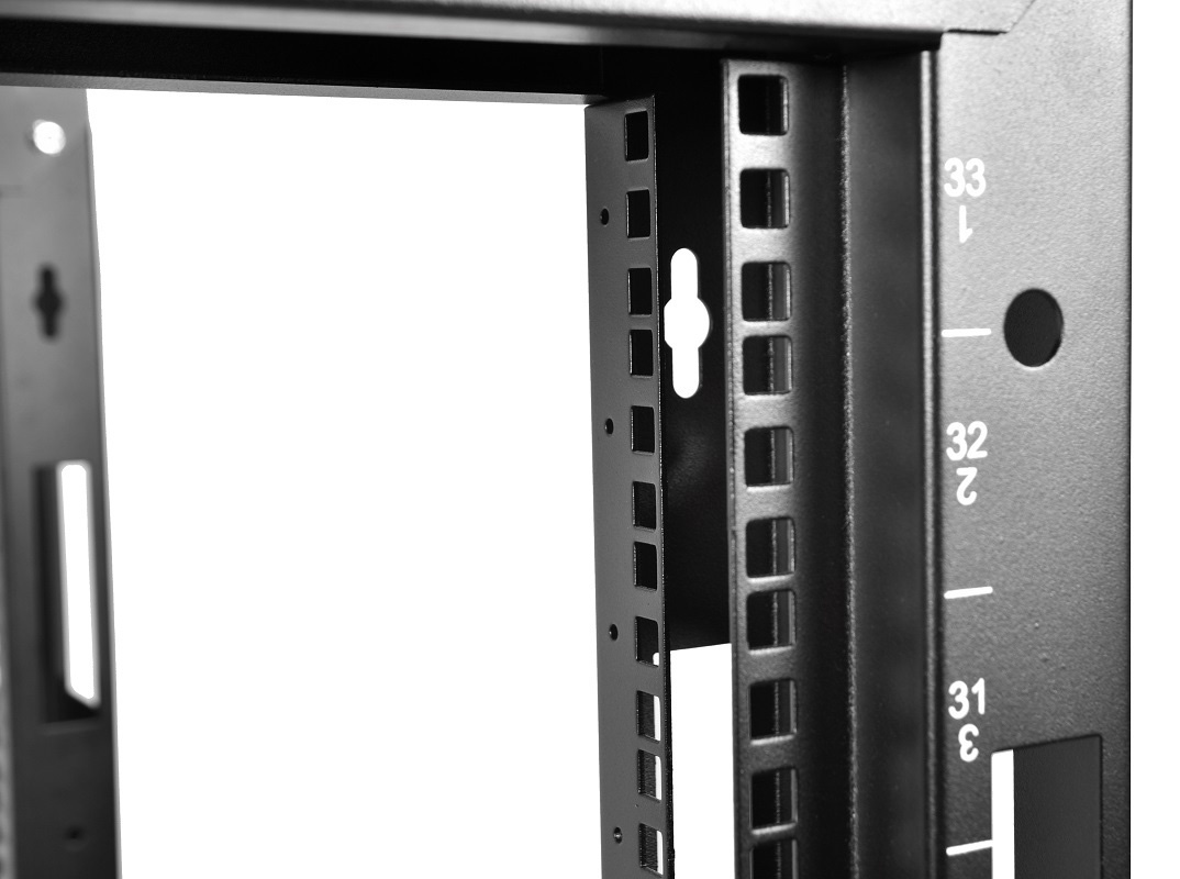 ЦМО Стойка телекоммуникационная универсальная 24U двухрамная,цвет черный (СТК-24.2-9005) (в одной коробке)