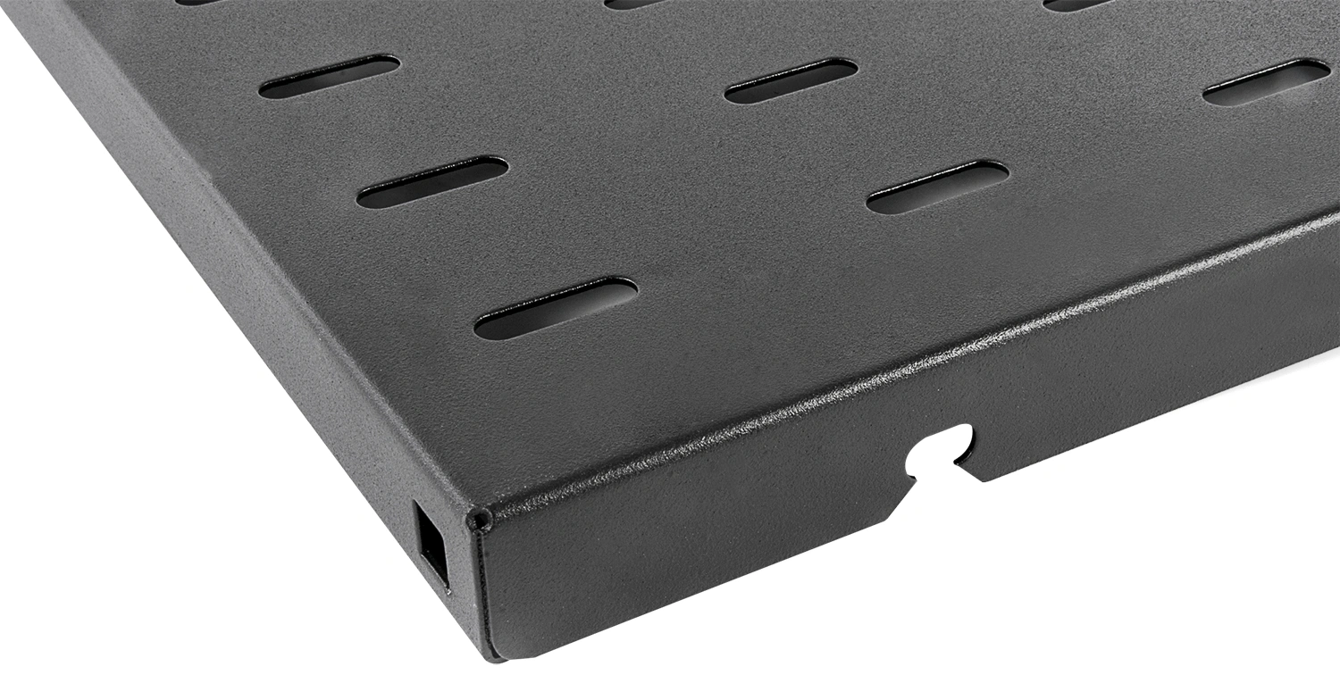 ЦМО Полка перфорированная, глубина 620 мм, цвет черный (СВ-62-9005)