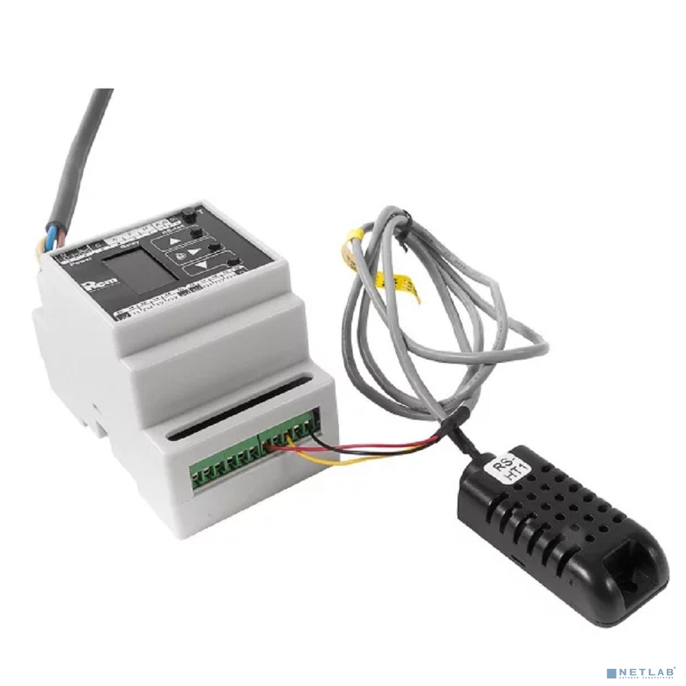 REM Модуль управления микроклиматом цифровой, для установки на DIN-рейку, питание 230 VAC, с ЖК-дисплеем (R-MC2-DMTH) REM Модуль управления микроклиматом цифровой, для установки на DIN-рейку, питание 230 VAC, с ЖК-дисплеем (R-MC2-DMTH)