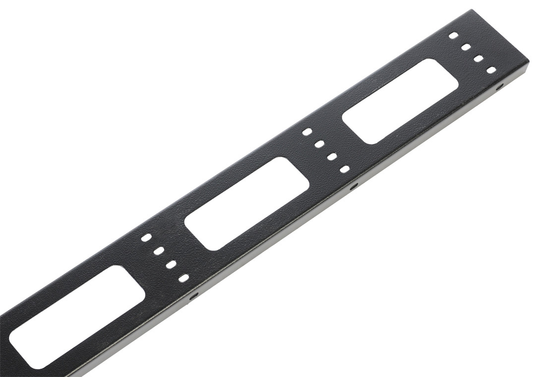 ЦМО Вертикальный кабельный органайзер для стойки внешний с окнами, ширина 95мм 42U, цвет черный  (ВКО-СТК-42-9005)