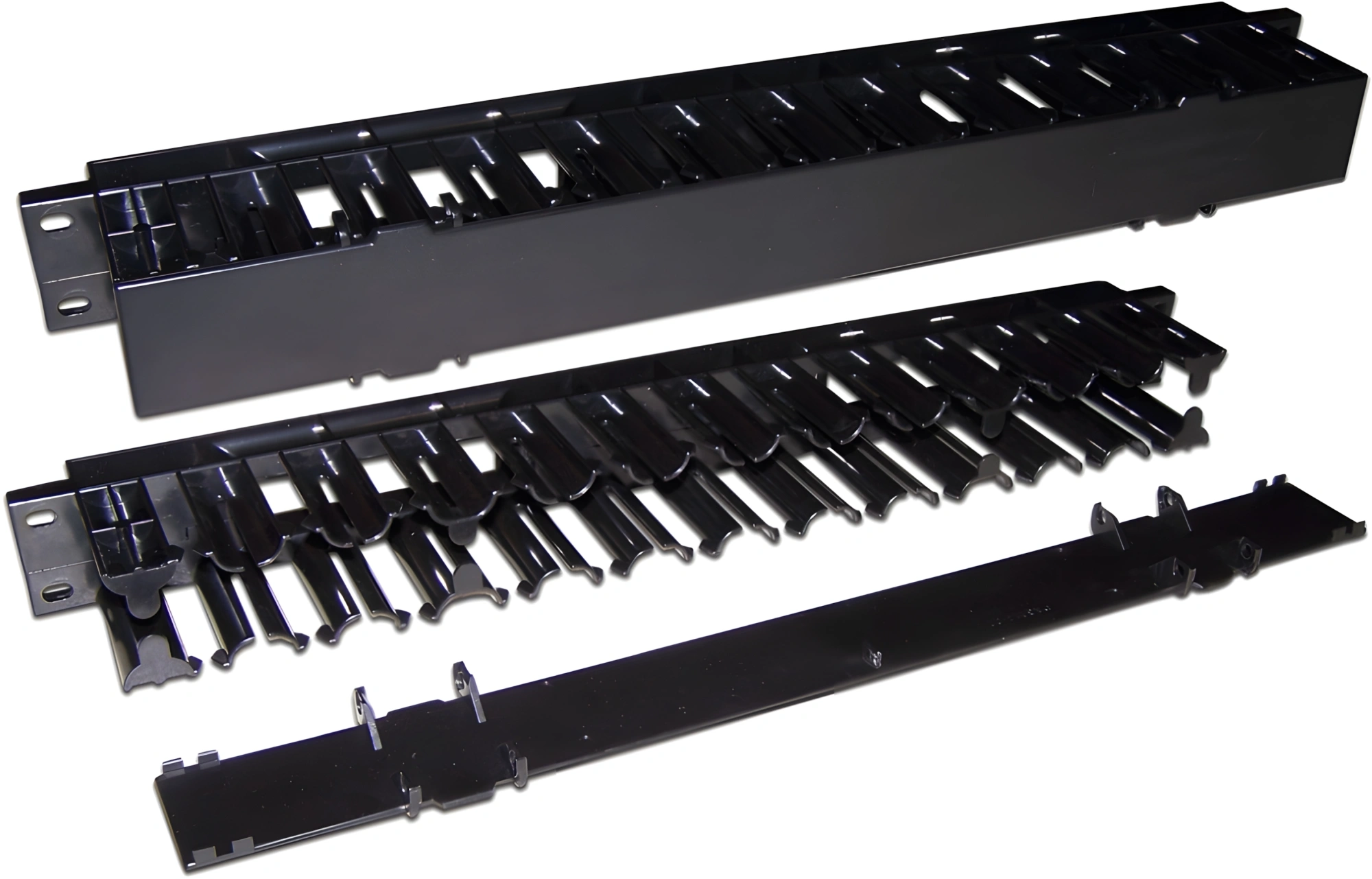 Кабельный органайзер Вертикальный Lanmaster LAN-ORG/CVP-1U односторонний кольца 1U шир.:19" глуб.:44мм