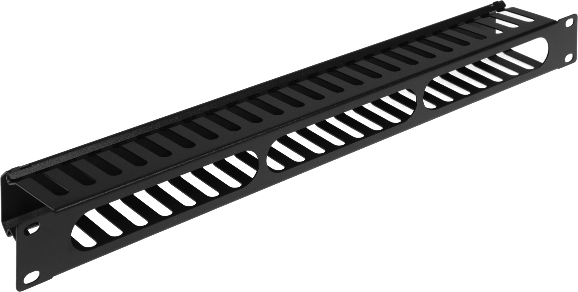 Lanmaster TWT-ORG/CV24-1U Кабельный органайзер 19" c крышкой на 24 порта, 1U