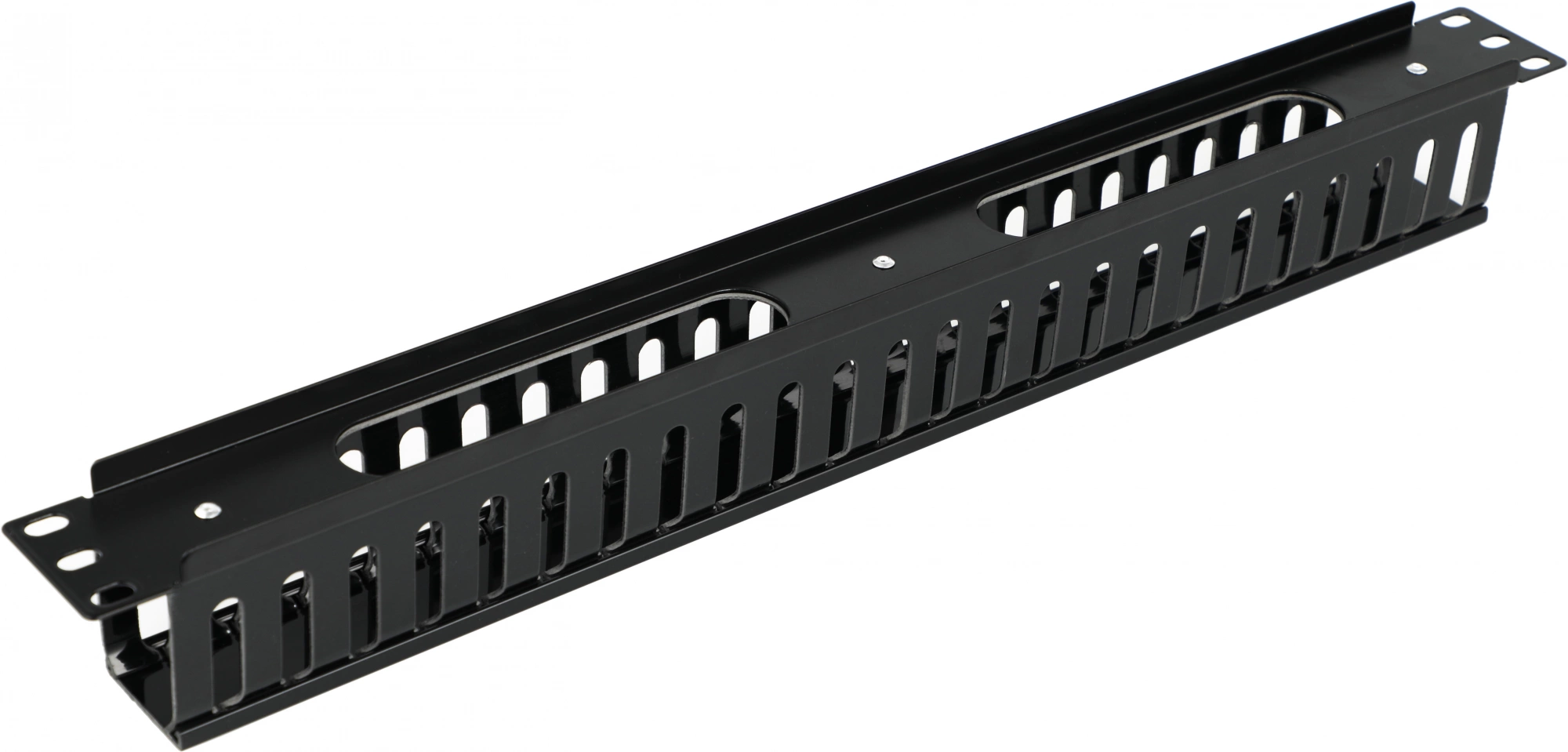 ITK CO05-1PC 19" пластиковый каб. органайзер с крышкой, 1U, чер CO05-1PC