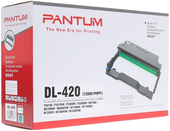 Pantum DL-420 Фотобарабан для  P3010xx/P3300xx/M6700D/M6700DW/M6800FDW/M7xxx, 30000стр.(DL-420)