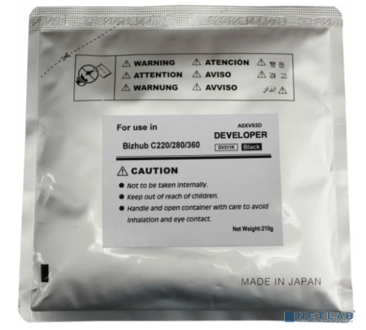 Девелопер для KONICA MINOLTA Bizhub C220/C280/C360 (CET) Black, 210г/пак, 570000 стр., CET8436