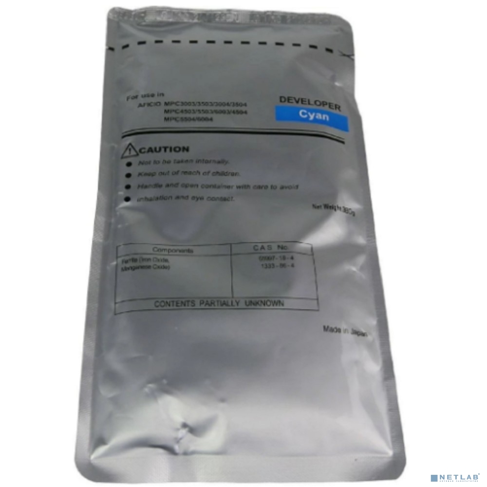 Девелопер для RICOH MPC3003/3503/3504/5503/4504/6004 (CET) Cyan, 380г, 160000 стр., CET171002 Девелопер для RICOH MPC3003/3503/3504/5503/4504/6004 (CET) Cyan, 380г, 160000 стр., CET171002