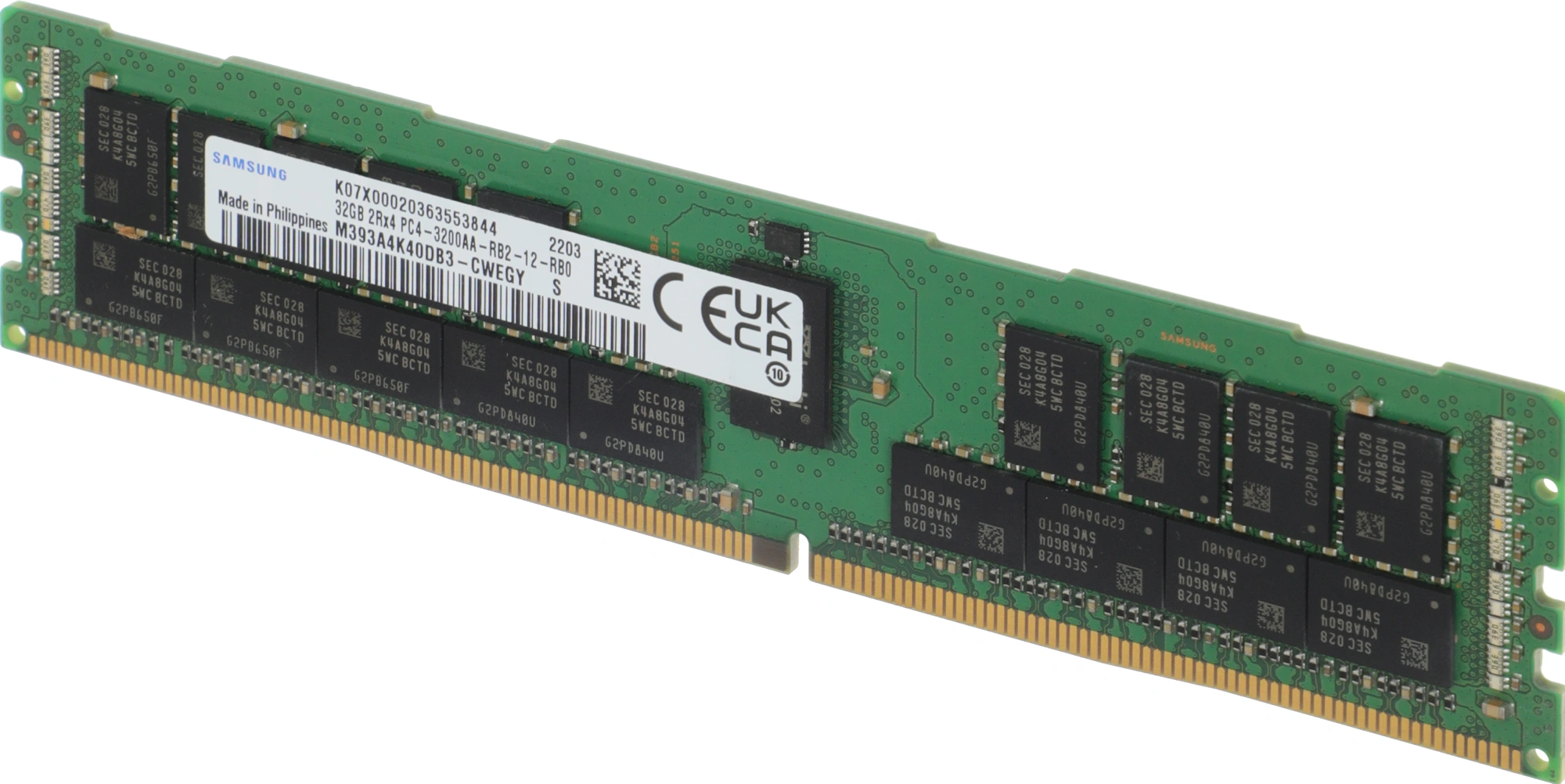 Samsung DDR4 32GB  RDIMM 3200MHz 1.2V M393A4K40DB3-CWE ECC Reg