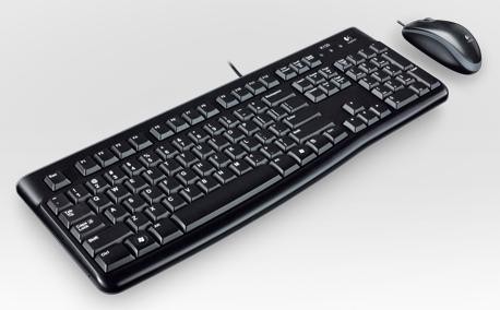 Клавиатура + мышь Logitech Desktop MK120 Black