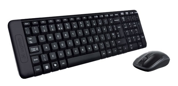 Клавиатура + мышь Logitech Wireless Desktop MK220