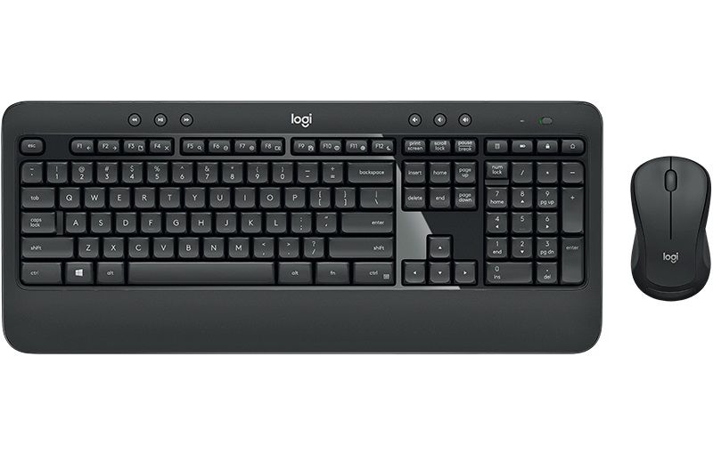 920-008686 Logitech Клавиатура + мышь MK540 Advanced, USB, беспроводной, черный оригинальная заводская гравировка RU/LAT