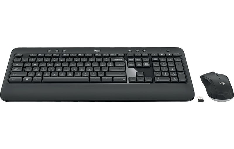 920-008686 Logitech Клавиатура + мышь MK540 Advanced, USB, беспроводной, черный оригинальная заводская гравировка RU/LAT