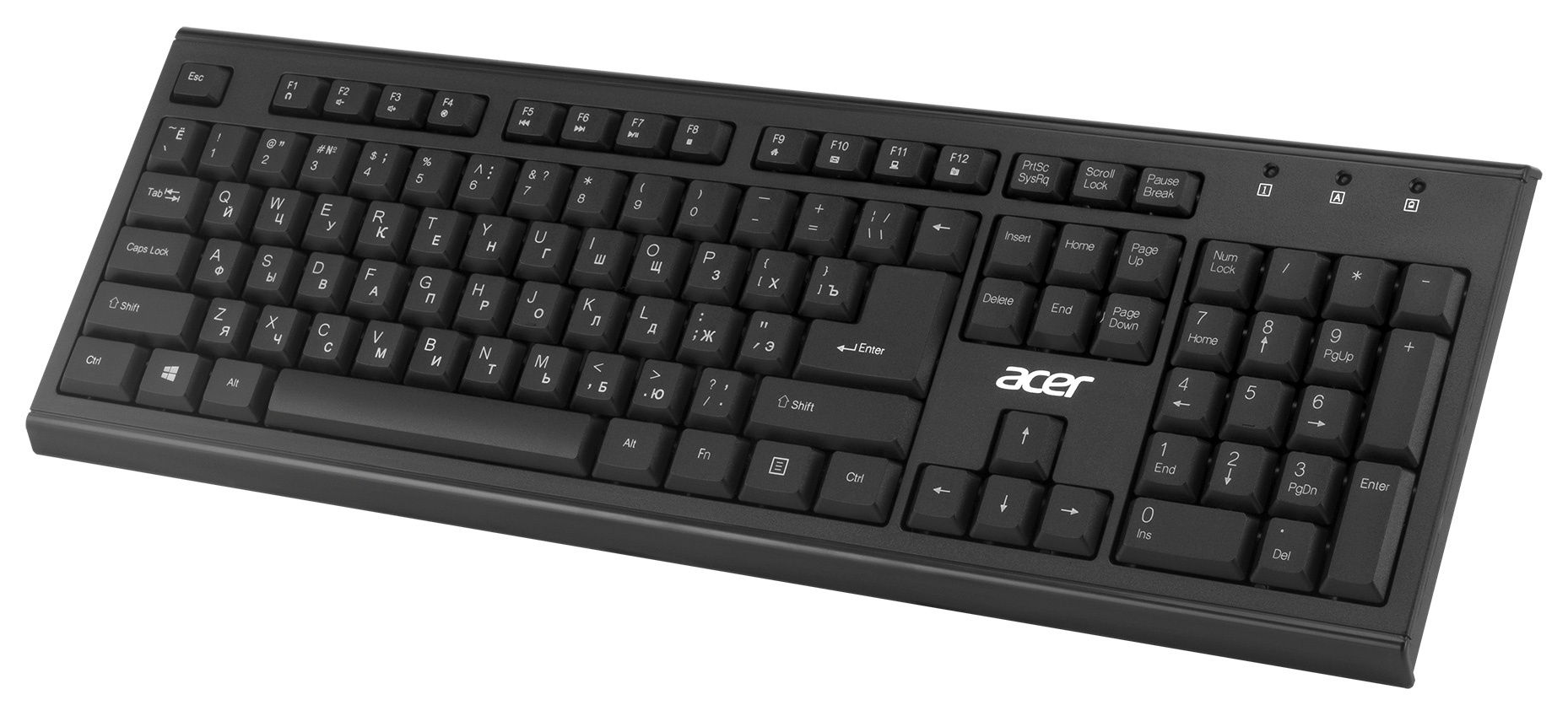 Acer OKR120 [ZL.KBDEE.007] Комплект (клавиатура + мышь) черный USB беспроводная