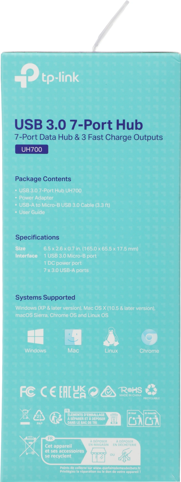 TP-Link UH700 7-портовый концентратор USB 3.0 TP-Link UH700 7-портовый концентратор USB 3.0