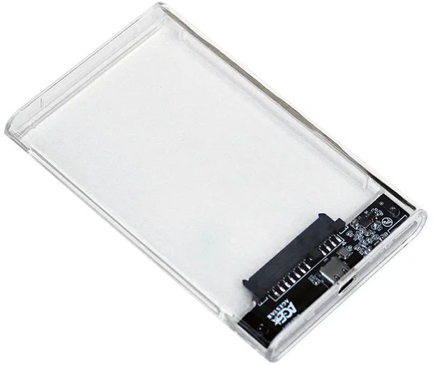Внешний корпус для HDD/SSD AgeStar 3UB2P4C SATA III пластик прозрачный 2.5&quot;