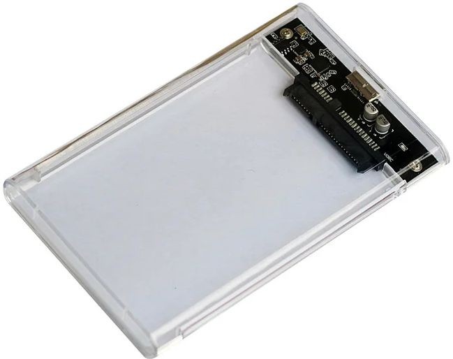 Внешний корпус для HDD/SSD AgeStar 3UB2P4C SATA III пластик прозрачный 2.5&quot;