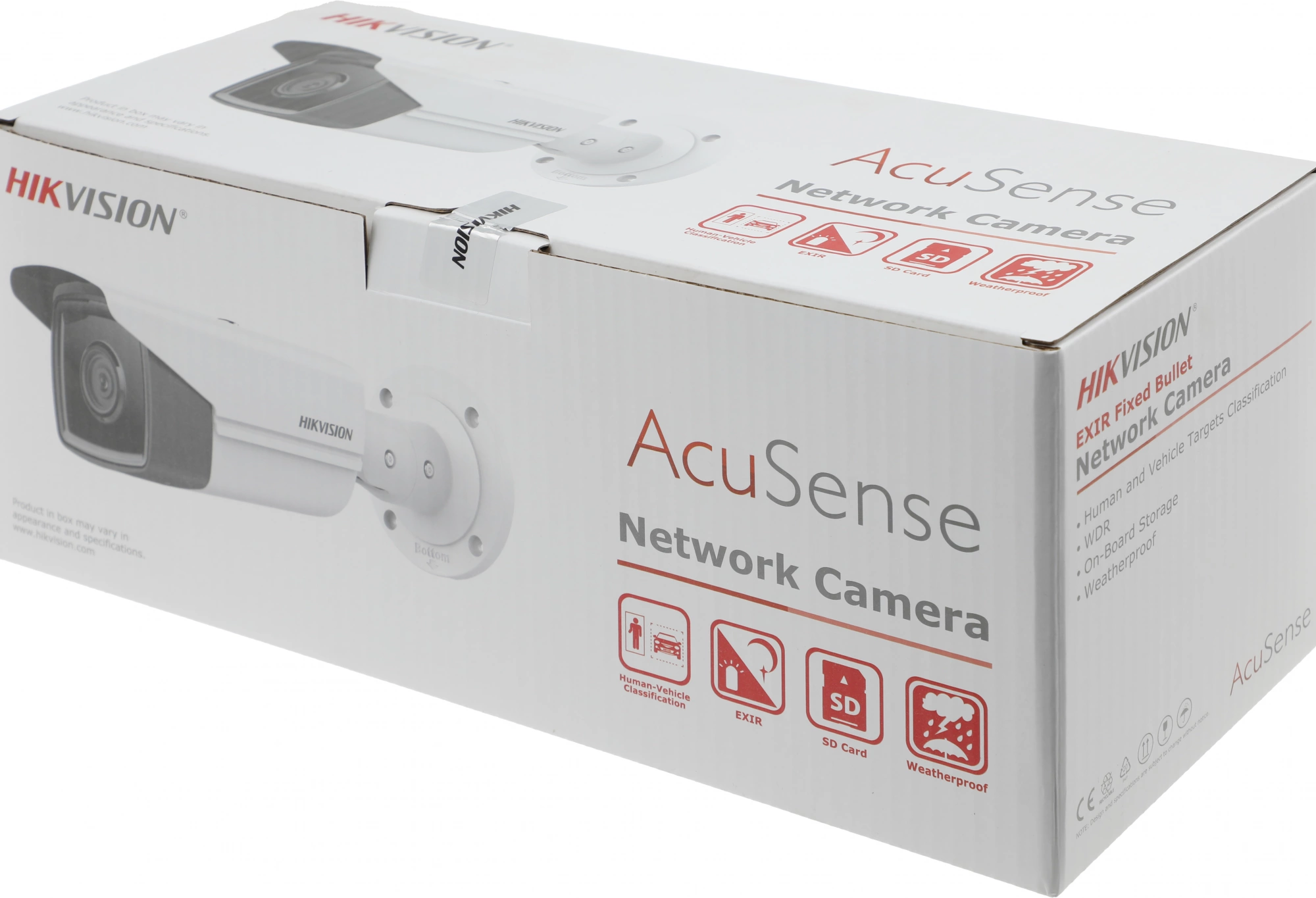 HIKVISION DS-2CD2T43G2-4I(2.8mm) 4 Мп цилиндрическая IP-камера AcuSense с фиксированным объективом HIKVISION DS-2CD2T43G2-4I(2.8mm) 4 Мп цилиндрическая IP-камера AcuSense с фиксированным объективом