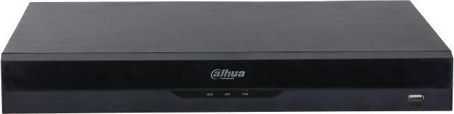 DAHUA DHI-NVR5232-EI 32-канальный IP-видеорегистратор 4K, H.265+, видеоаналитика,  входящий поток до 384Мбит/с, 2 SATA III до 16Тбайт
