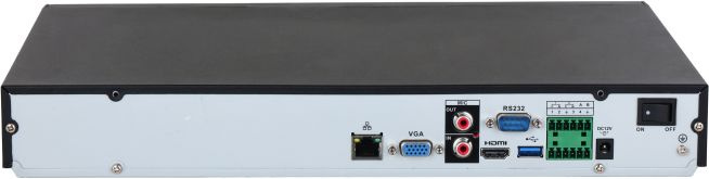 DAHUA DHI-NVR5232-EI 32-канальный IP-видеорегистратор 4K, H.265+, видеоаналитика,  входящий поток до 384Мбит/с, 2 SATA III до 16Тбайт