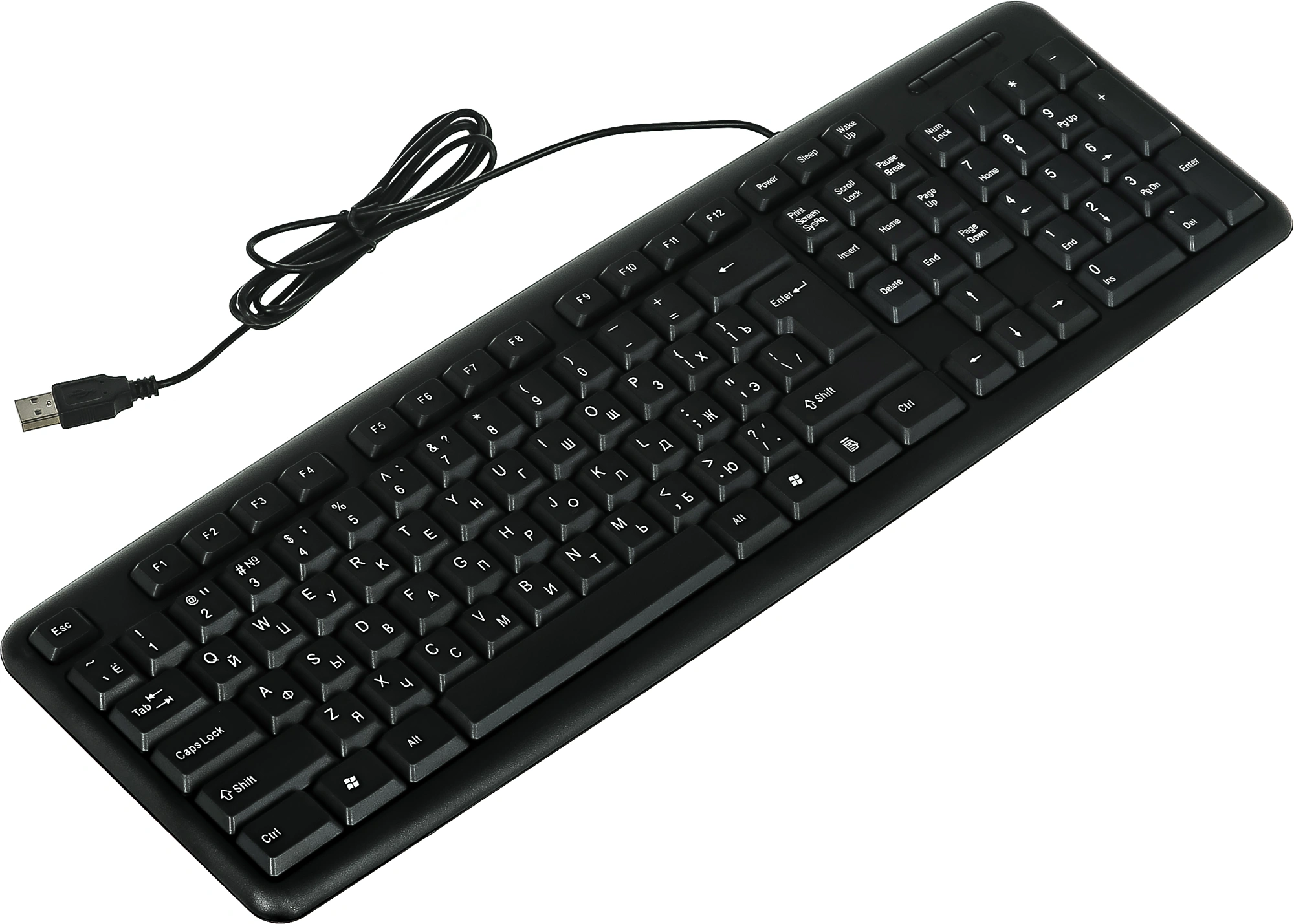 Defender Клавиатура  HB-420 RU Black USB [45420] {Проводная, полноразмерная}