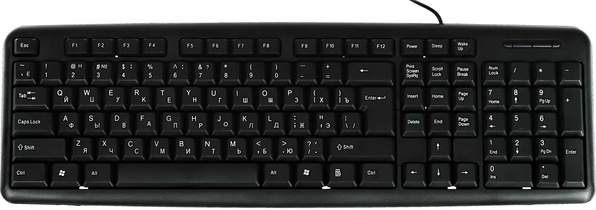 Defender Клавиатура  HB-420 RU Black USB [45420] {Проводная, полноразмерная}