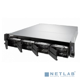 QNAP TS-863XU-RP-4G Сетевое хранилище 8-tray w/o HDD, Quad-core 64-bit AMD 2.0GHz, 4GB DDR3L (1x4GB ) up to 16GB (2x8GB ),1x 10G LAN RJ45, 4x1GbE LAN, 2U Rackmount, 2x250W PSU.  W/o rail kit RAIL-B02