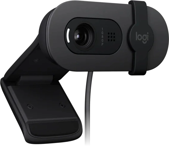 Камера Web Logitech HD Webcam Brio 90 графитовый 2Mpix (1920x1080) USB Type-C с микрофоном (960-001581)