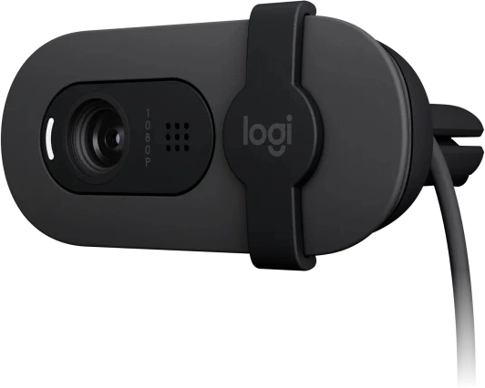 Камера Web Logitech HD Webcam Brio 90 графитовый 2Mpix (1920x1080) USB Type-C с микрофоном (960-001581)