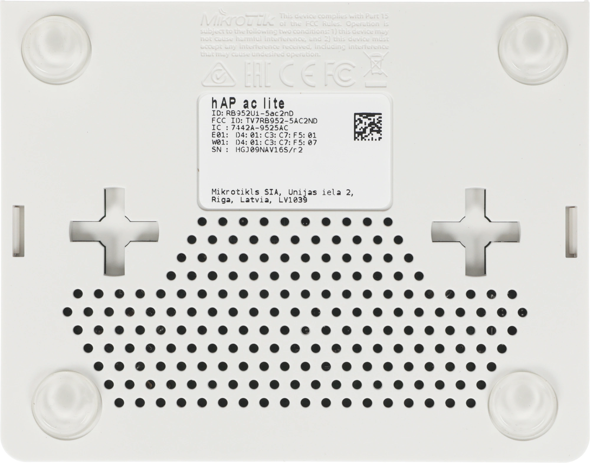 MikroTik RB952Ui-5ac2nD Беспроводной маршрутизатор hAP ac Lite 2.4+5 ГГц, 802.11a/b/g/n/ac, MIMO 2x2, 5x Ethernet