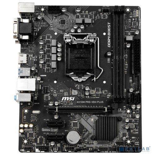 MSI H310M PRO-VDH PLUS {ntel H310 LGA1151 2xDDR4-2666 1xPCIEX16 2xPCIEX1 4xSATA 2xUSB3.1 4xUSB2.0 VGA DVI HDMI mATX }